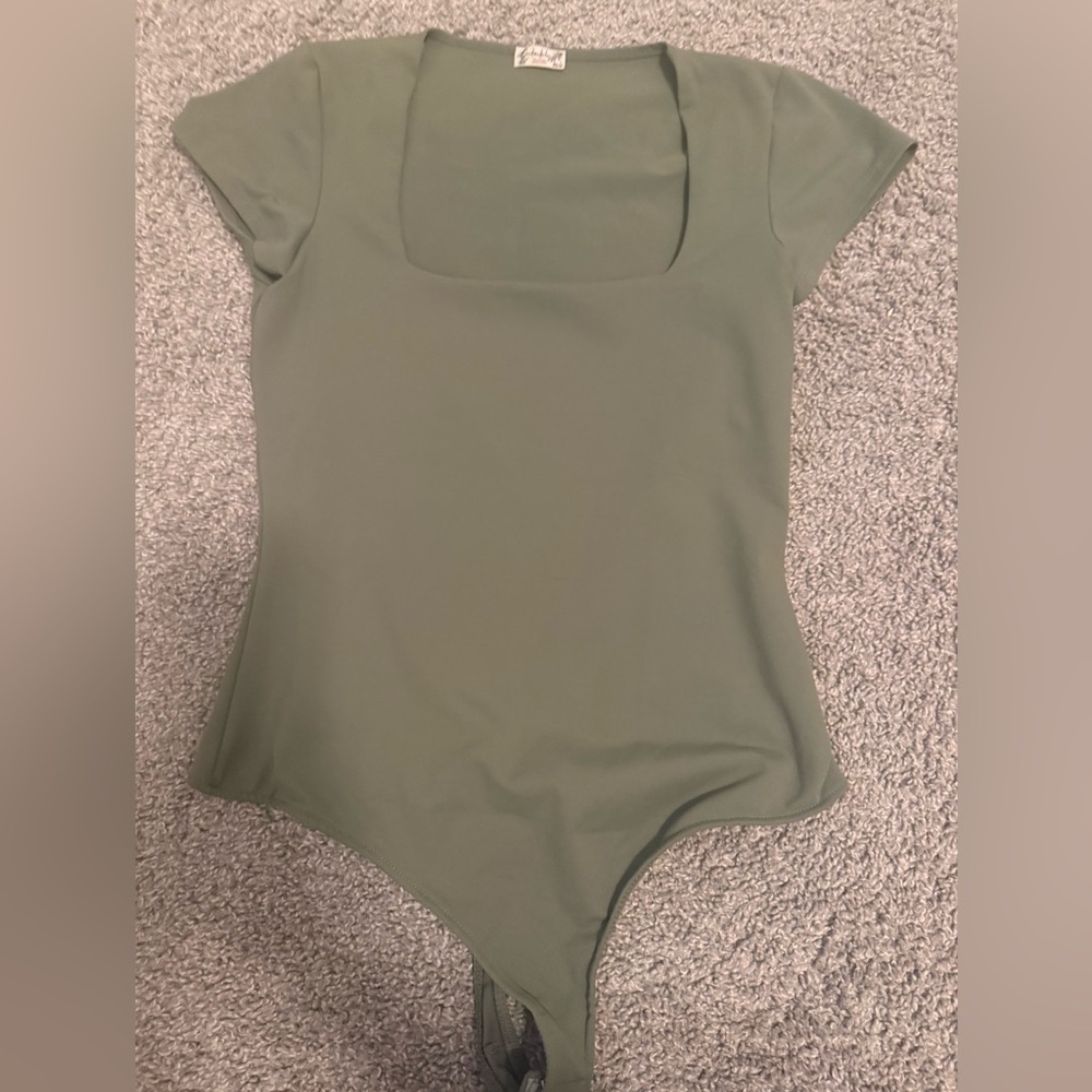 Free people Olive Green body suite
